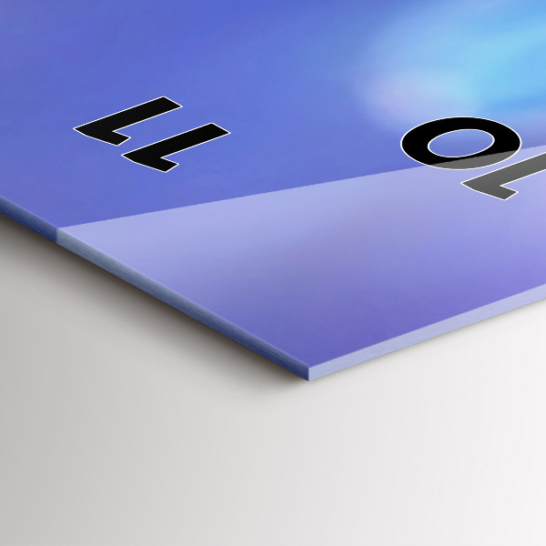 Horloge murale verticale 'Papillon sur l''herbe'