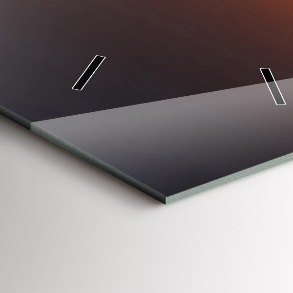 Horloge murale verticale Coureur et coucher de soleil