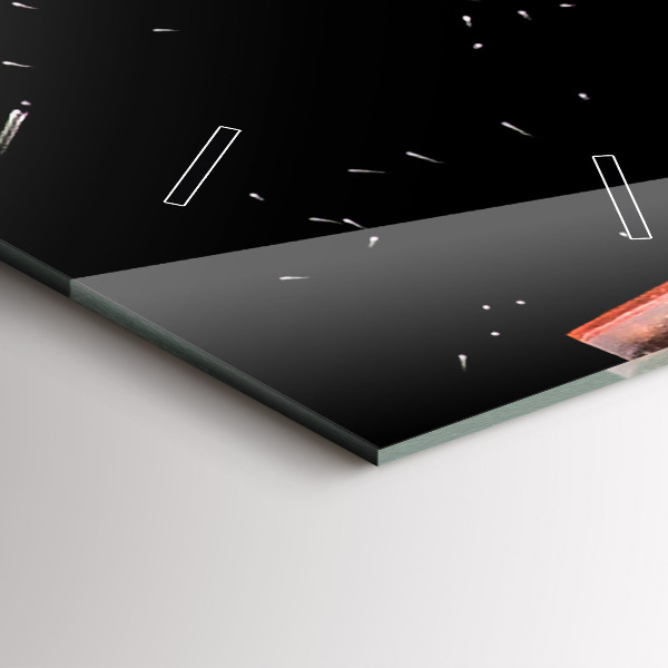 Horloge rectangulaire verticale Boire avec de la glace