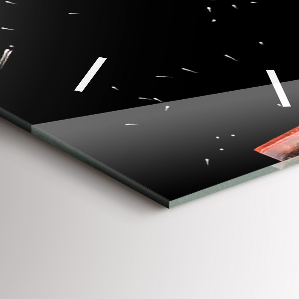 Horloge rectangulaire verticale Boire avec de la glace