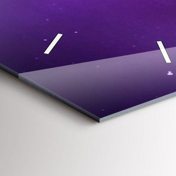 Horloge murale verticale Aurores boréales