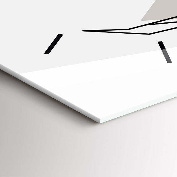 Horloge murale verticale Renne à la scandinave