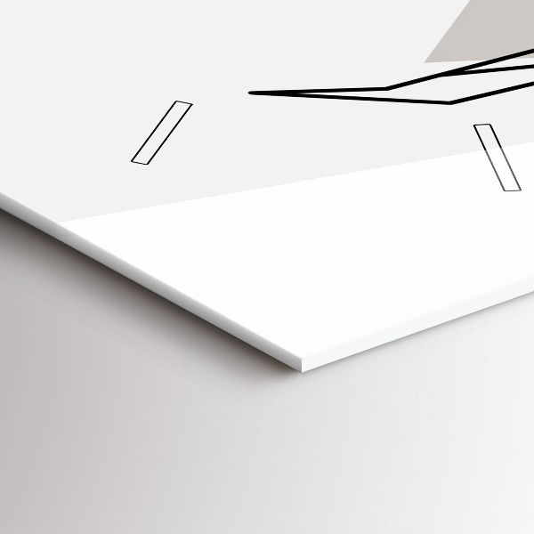 Horloge murale verticale Renne à la scandinave