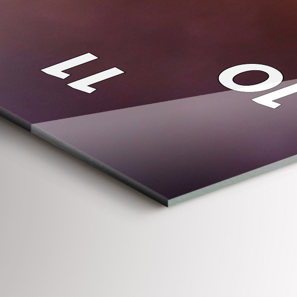 Horloge murale verticale Bateau et coucher de soleil