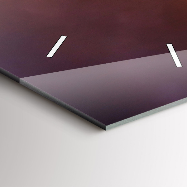 Horloge murale verticale Bateau et coucher de soleil