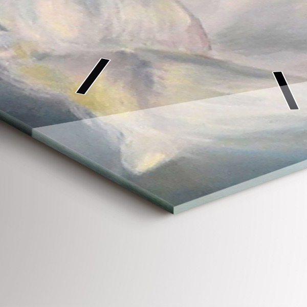 Horloge murale verticale Belle femme avec un cheval