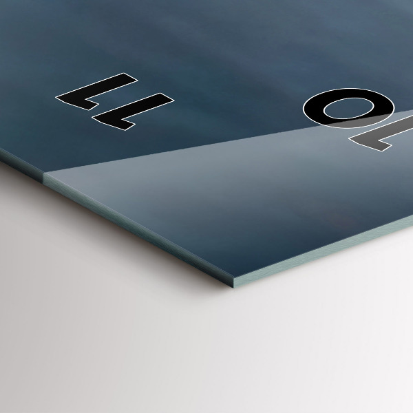 Horloge murale verticale Homme sur une moto