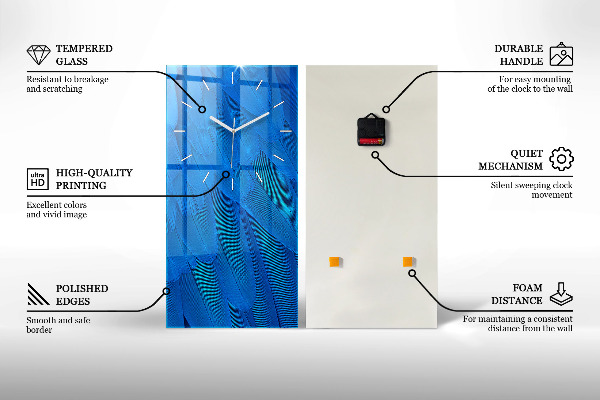 Horloge murale verticale Sapin de Noël et pont