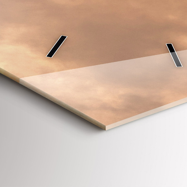 Horloge rectangulaire verticale Animaux et coucher de soleil