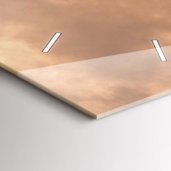 Horloge rectangulaire verticale Animaux et coucher de soleil