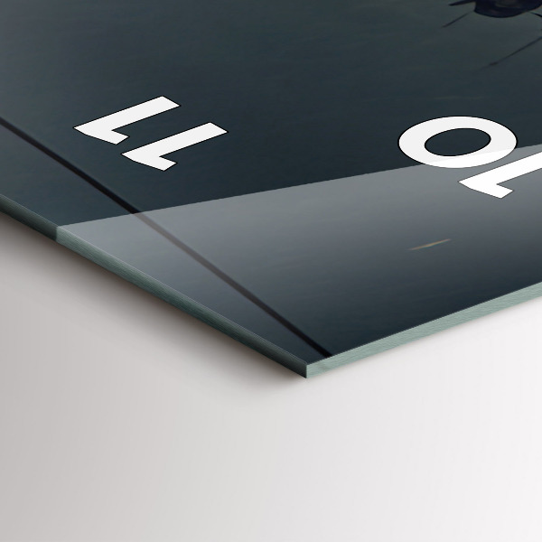 Horloge murale verticale Bâtiment apocalyptique