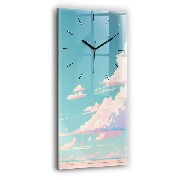 Horloge murale verticale Couleur pastel du ciel