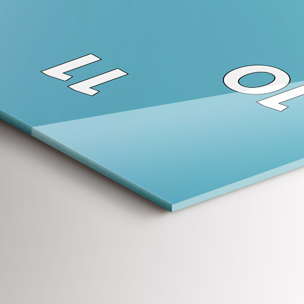 Horloge murale verticale Couleur pastel du ciel