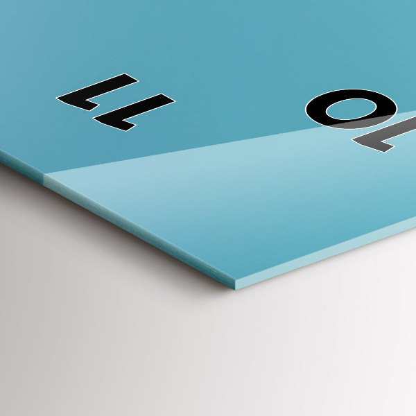 Horloge murale verticale Couleur pastel du ciel