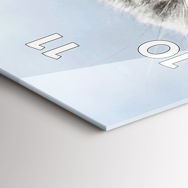 Horloge rectangulaire verticale Chat sur le canapé