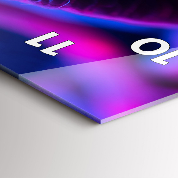 Horloge murale verticale Champignons magiques colorés