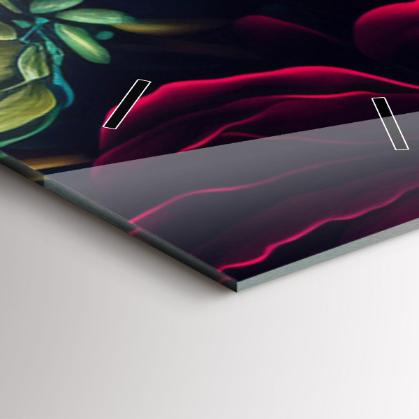 Horloge murale verticale Bouquet de fleurs vintage