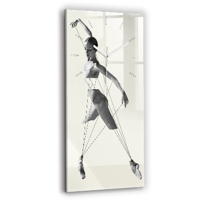 Horloge murale verticale Danseuse abstraite