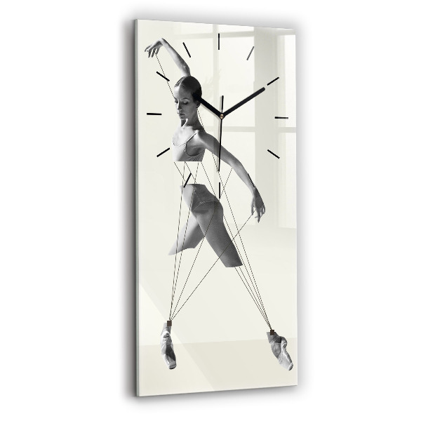 Horloge murale verticale Danseuse abstraite