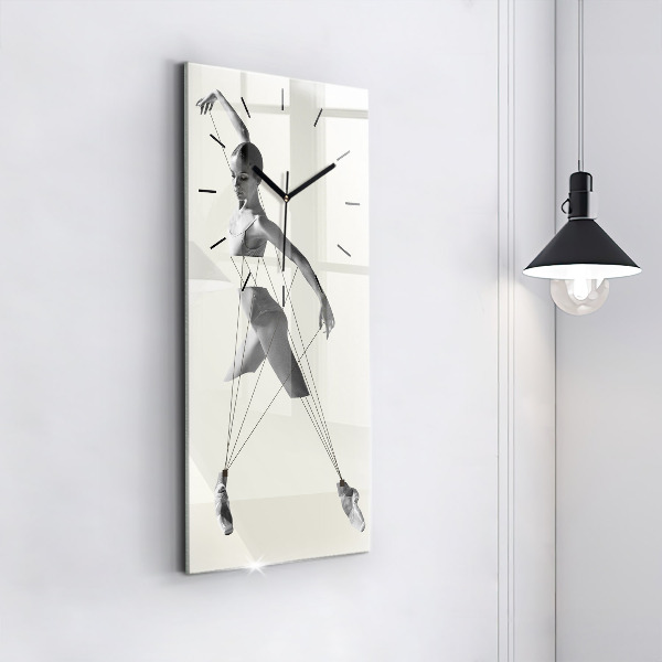 Horloge murale verticale Danseuse abstraite