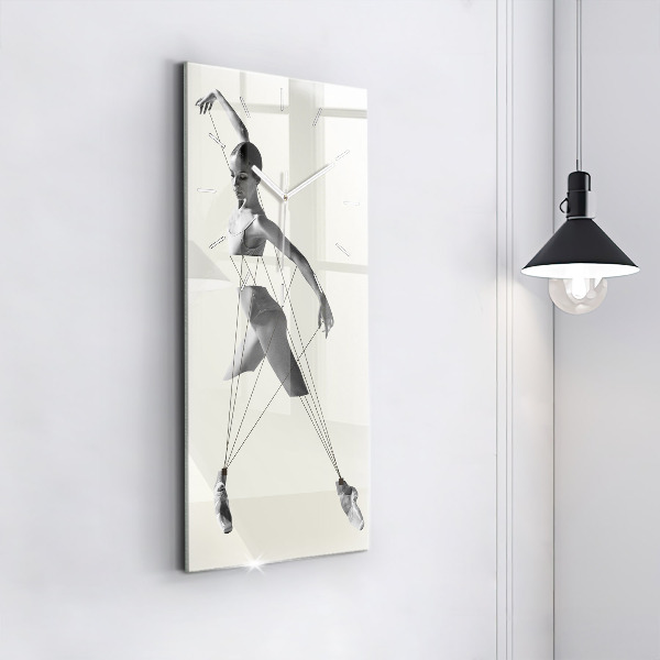 Horloge murale verticale Danseuse abstraite