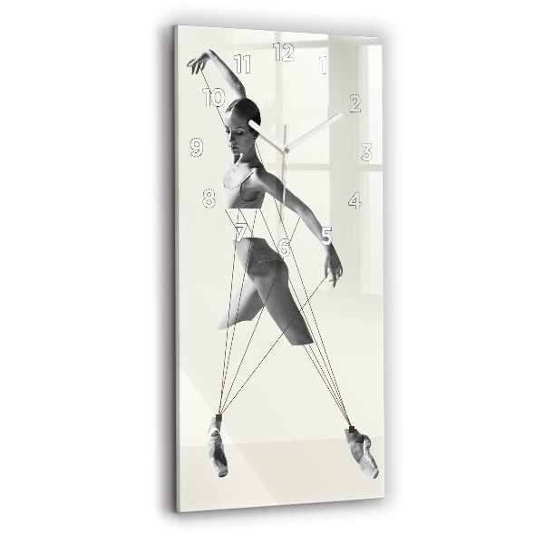 Horloge murale verticale Danseuse abstraite