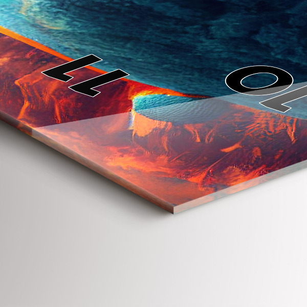 Horloge murale verticale Monde futuriste