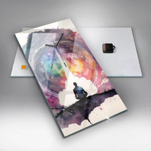 Horloge murale verticale Style de vie méditatif