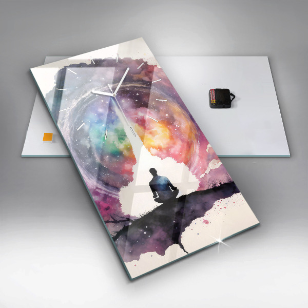 Horloge murale verticale Style de vie méditatif