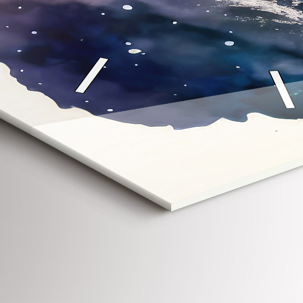 Horloge murale verticale Style de vie méditatif