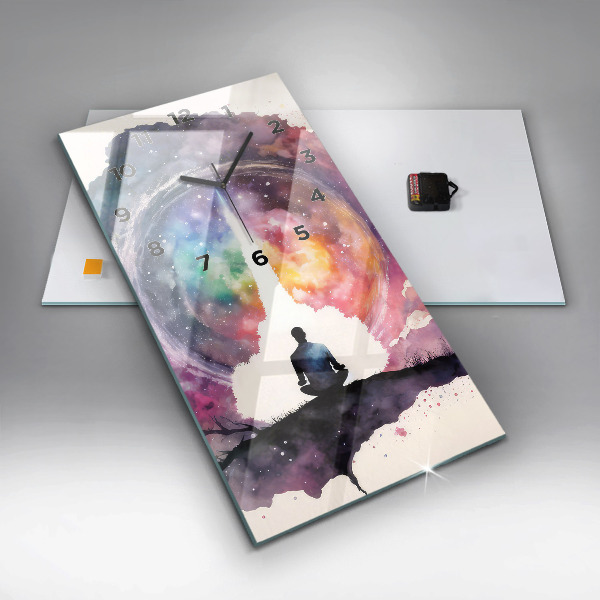 Horloge murale verticale Style de vie méditatif