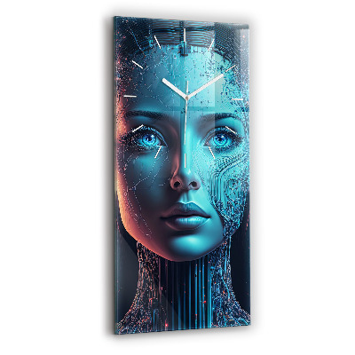 Horloge murale verticale Intelligence artificielle