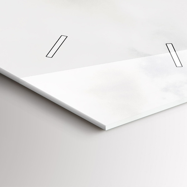 Horloge murale verticale Vue sur la montagne