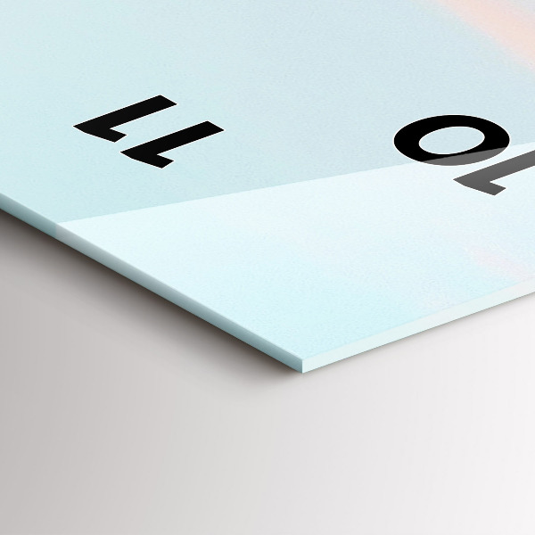 Horloge murale verticale Chaîne de montagnes en hiver