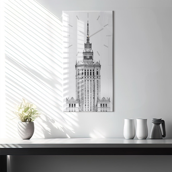 Horloge rectangulaire verticale Palais de la culture et de la science