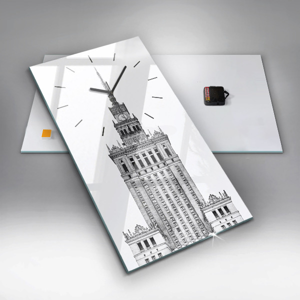 Horloge rectangulaire verticale Palais de la culture et de la science