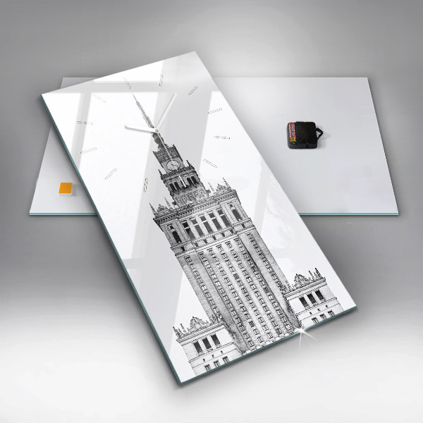 Horloge rectangulaire verticale Palais de la culture et de la science