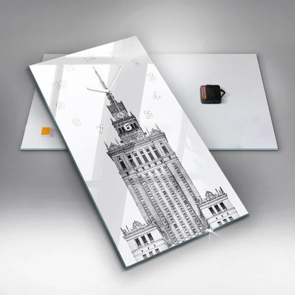 Horloge rectangulaire verticale Palais de la culture et de la science