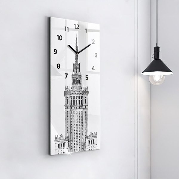 Horloge rectangulaire verticale Palais de la culture et de la science