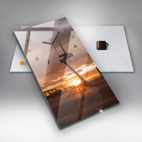 Horloge murale verticale Parc olympique de Barcelone