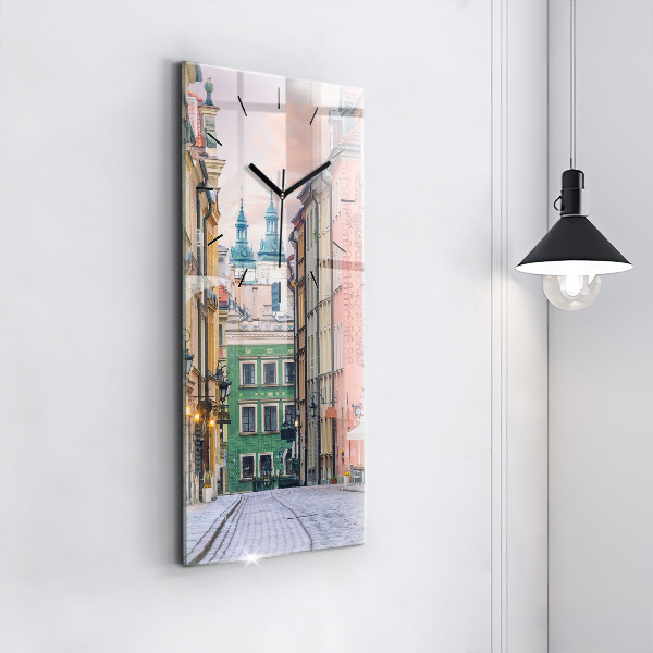 Horloge murale verticale Vieille ville de Varsovie