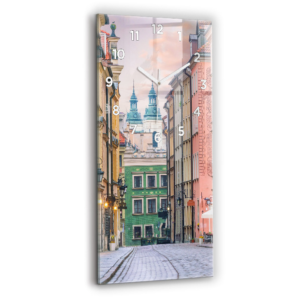 Horloge murale verticale Vieille ville de Varsovie