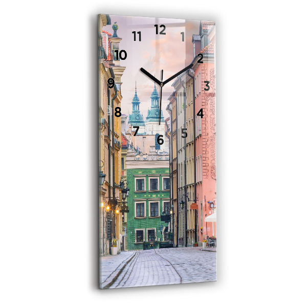 Horloge murale verticale Vieille ville de Varsovie
