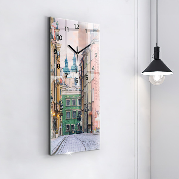 Horloge murale verticale Vieille ville de Varsovie