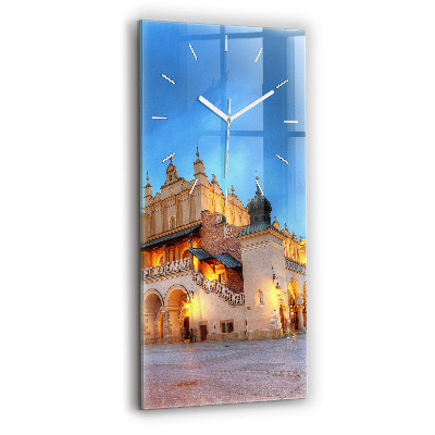 Horloge rectangulaire verticale Place du marché principal de Cracovie