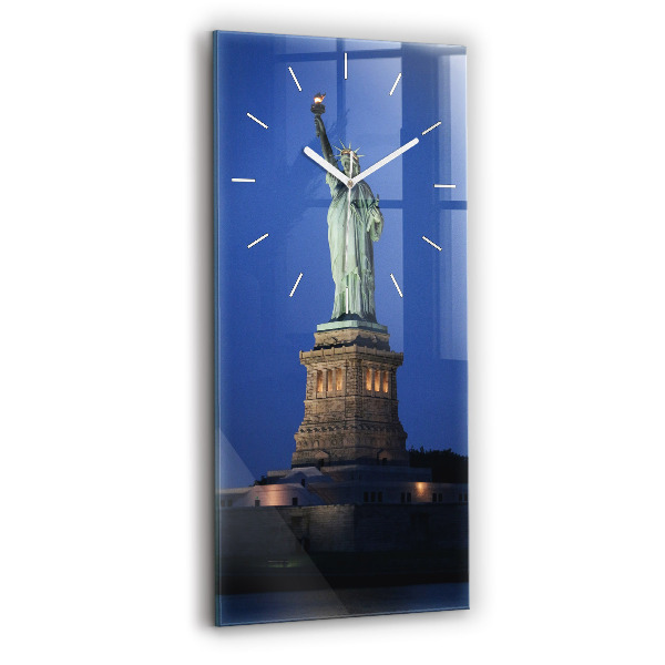 Horloge murale verticale Statue de la Liberté à New York