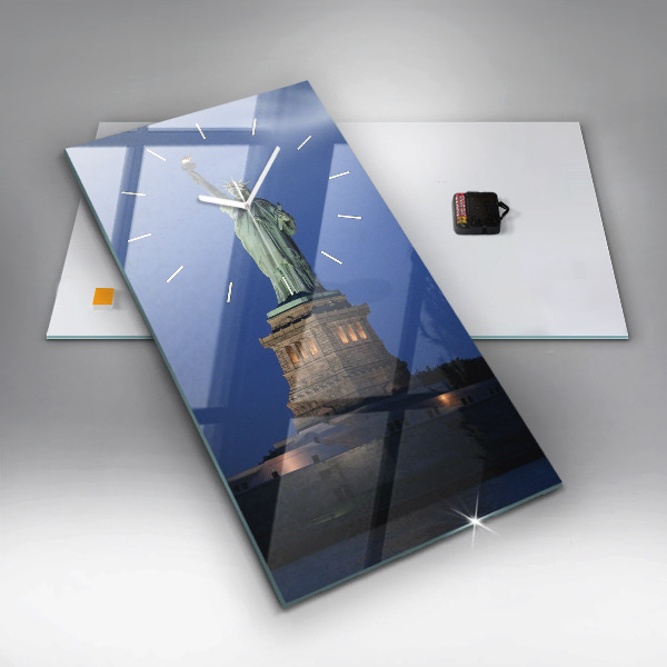 Horloge murale verticale Statue de la Liberté à New York