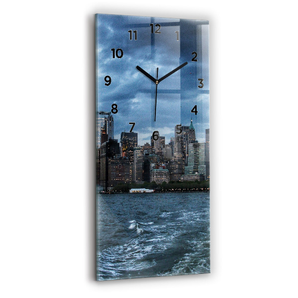 Horloge murale verticale Panorama de New York