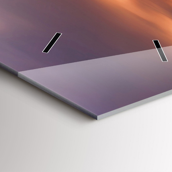 Horloge murale verticale Panorama de la ville ouest