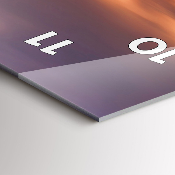 Horloge murale verticale Panorama de la ville ouest